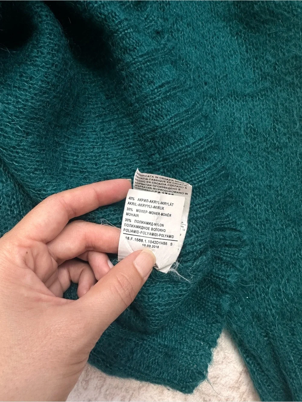 Women’s United Colors of Benetton Mohair Blend Sweater